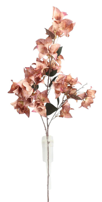 Dry Artificial Bougainvillea Spray x 108cm long - Mauve