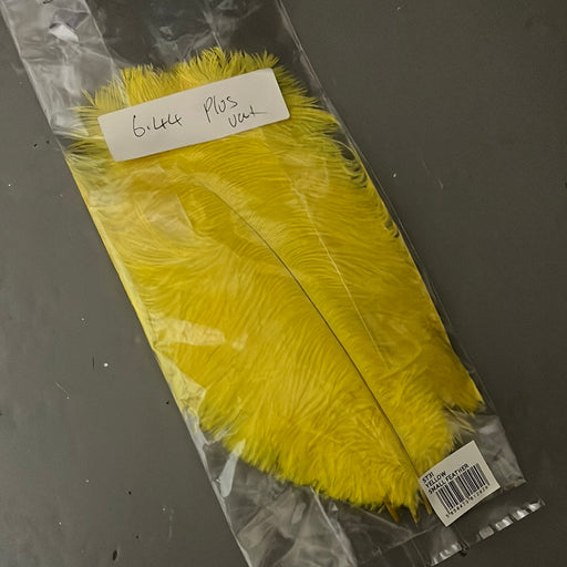 10 ostrich feathers Yellow