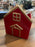 DAMAGED Ceramic House Planter x L11cm - Red SEE PICTURES
