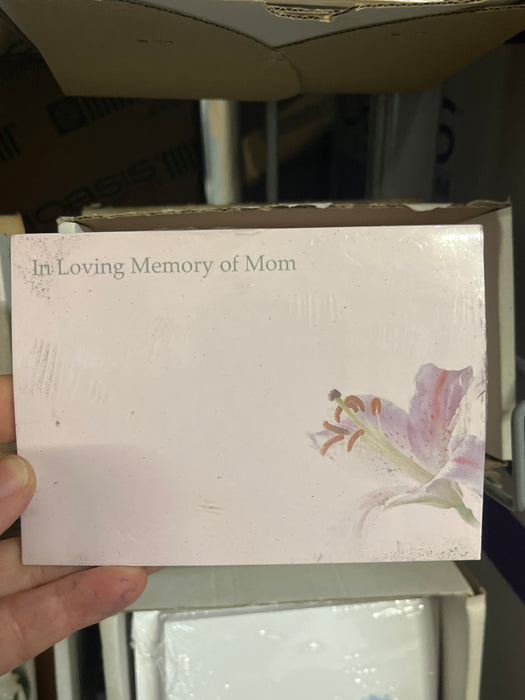 9 Large Mom Sympathy Florist Cards ,Pink Lily