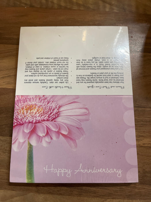 Folded Florist Cards - Pack of 25 - happy anniversary