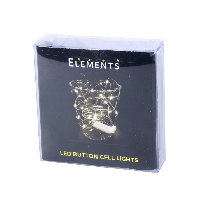 White Led Button Light Elements LED Button Cell Light 20 Bulbs Cool White — Artificial Floral ...