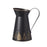 Embossed Christmas Tree Tinware - Black Jug - H25cm