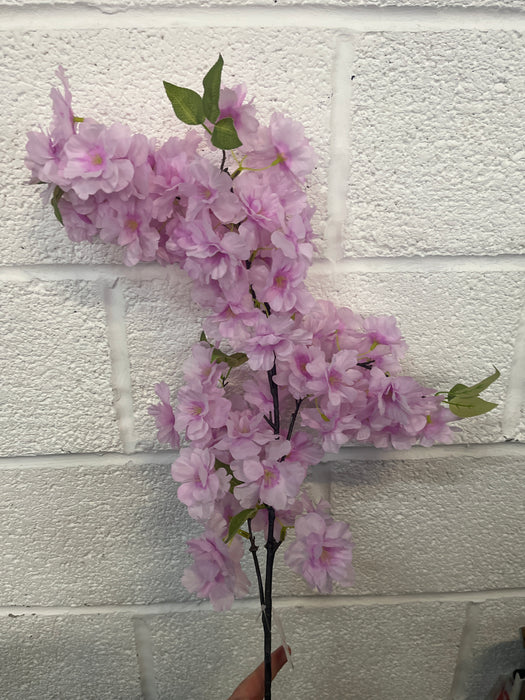 Cherry Blossom Spray x 95cm long - lilac
