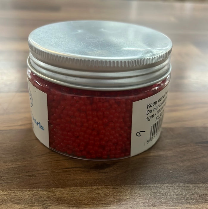 RED 100g Crystal Pearls