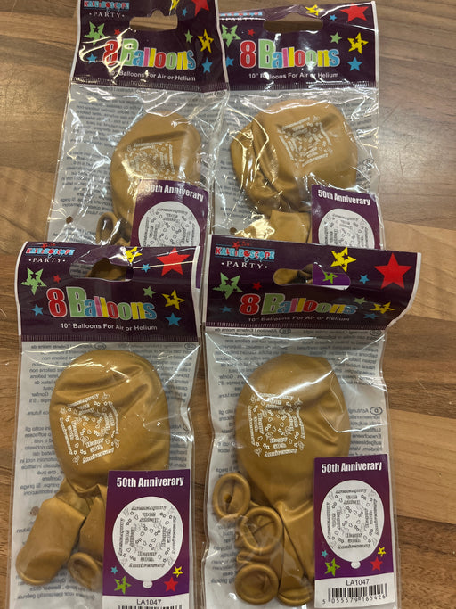 Joblot 32 latex balloons - 50th anniversary