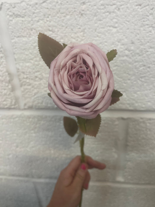 44cm vintage lilac pink single stem prize rose