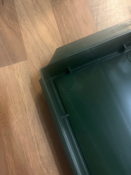 DAMAGED Single Triple Green Brick Tray  - W75 x D12cm