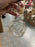 8cm champagne gold swirl glitter Bauble