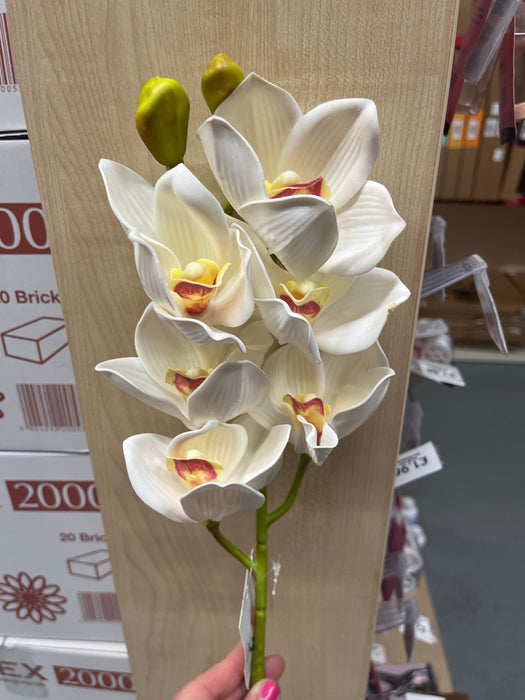 Real touch orchid stem ivory