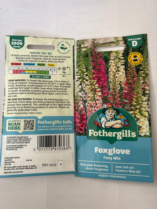 FOXGLOVE Foxy Mixed Seeds
    