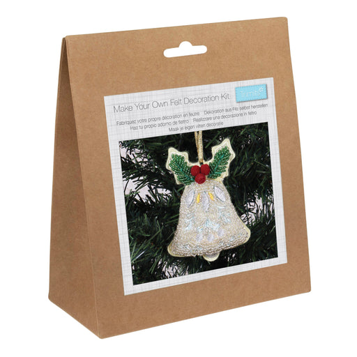 Felt Decoration Kit - Christmas Beaded Bell 