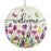 Floral Butterfly & Tulip Welcome Sign x 29cm