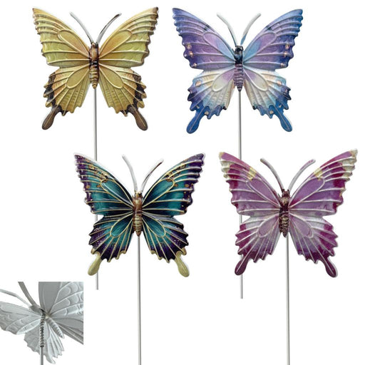 Flutter Metal Butterfly Stakes 10x37cm - One Selected at Random