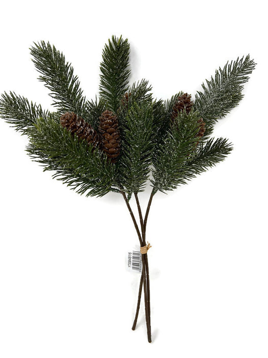 Frosty Winter Pine & Cone Bundle x 38cm