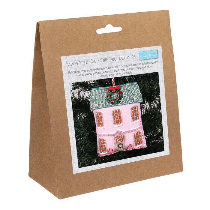 Needle Felting Kit - Christmas Beaded House
