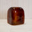 Burnt Amber Square Bubble Vase H18 x W16cm
