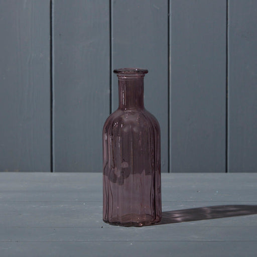 Glass Bottle Vase H19 x Ø8cm - Amethyst
