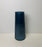 Tall Ribbed Glass Vase H22.5cm x D10cm - Blue