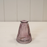 9.9cm Amethyst Ribbed Glass Bottle