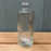 Clear Glass Bottle Ribbed - 13.2cm
