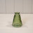Vintage Green Ribbed Glass Bottle x H9.9cm