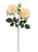 Garden Rose Spray -Pale  Pink & Ivory (2 heads, 1 bud. 59cm long)