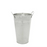 Galvanised Metal Vase - H25 x  Dia16cm
