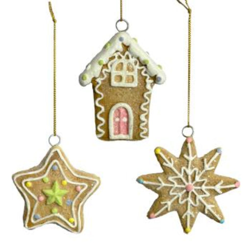 Gingerbread Cookie Tree Hanging Decoration - One Selected At Random