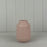 Glazed Pastel Pink Vase x H14cm