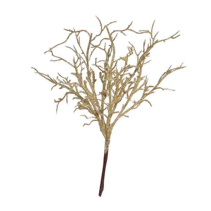 Glitter Coral Pick x H36cm - Gold