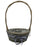 Grey Washed Oval Basket with Handle and Lining