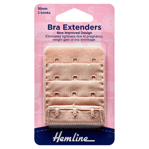 50mm Bra Back Extenders : Nude