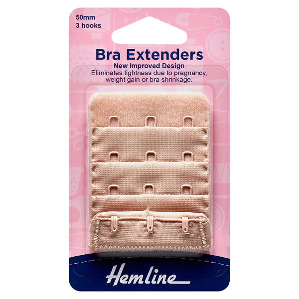 50mm Bra Back Extenders : Nude