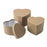 HEART SHAPE Symphony Lined Hat Boxes - Set of 3 - Kraft