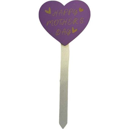 Happy Mother's Day Lilac Heart Pick x 12