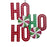 Ho Ho Ho Wooden Hanger x 12.5cm