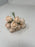 8 Head Foam Rose Bud Bunch - Soft apricot