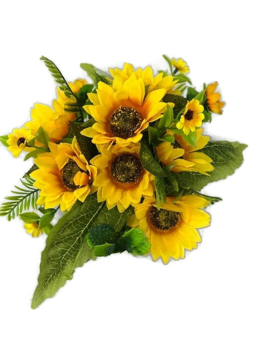 HANDMADE replacement pot with Sunflowers