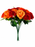 Large 18 Head Rose Bush - Orange & Red
