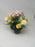 HANDMADE replacement pot Pink Hydrangea and yellow carnation