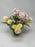 HANDMADE replacement pot Pink Hydrangea and yellow carnation