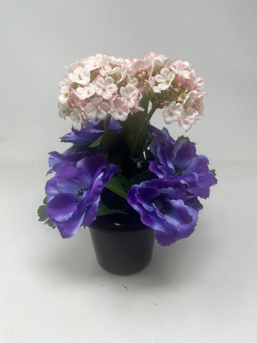 HANDMADE replacement pot - Purple & Pink