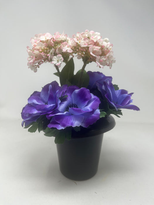 HANDMADE replacement pot - Purple & Pink