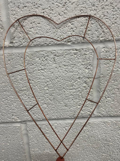 Single 12" Wire Heart Wreath Shape - just 1