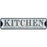 Kitchen Metal Sign - W 59.5cm x H 15cm
