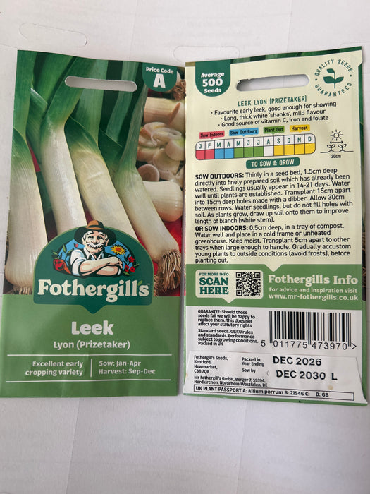 LEEK Seeds Lyon (Prizetaker)