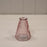 Lavender Ribbed Glass Bottle - W7.4cm x H9.9cm