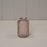 Lavender Ribbed Glass Bottle x H10cm