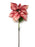 80cm Single Stem Velvet Poinsettia - Pink